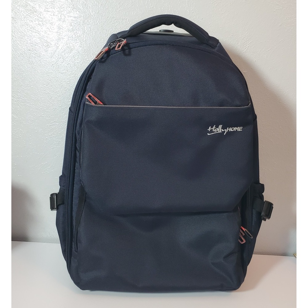 Holly Home‎ Rolling Backpack Laptop Travel Bag w/ Wheels Telescopic Handle